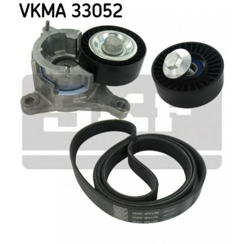 VKMA 33052 SKF Комплект доріжкового ремня (ролик, ремінь)